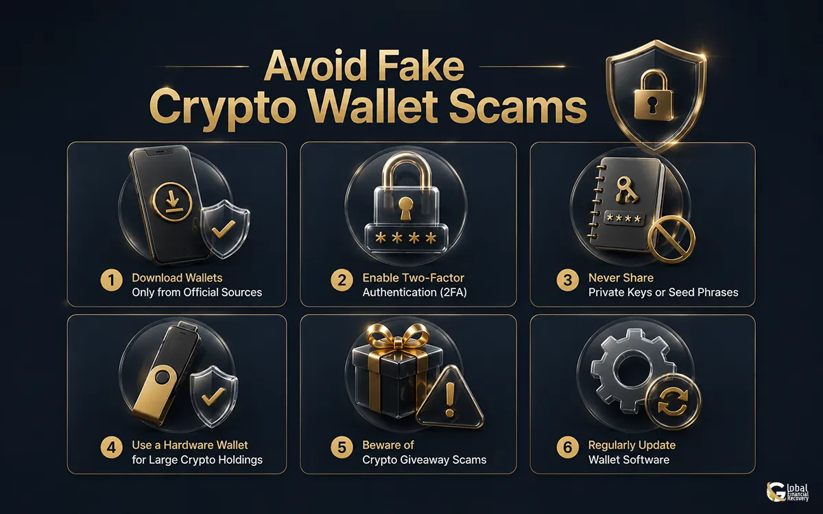 Warning signs of fake crypto wallet scams