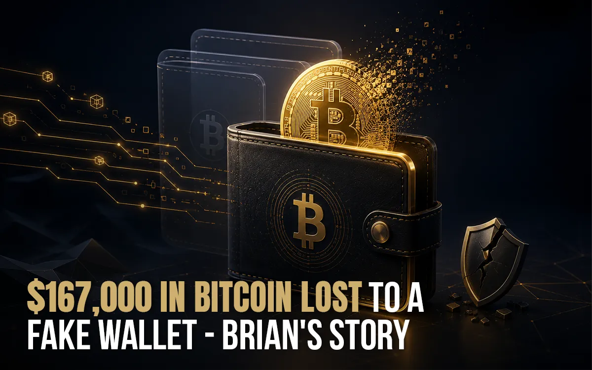 Brian’s story of losing Bitcoin to a fake wallet scam