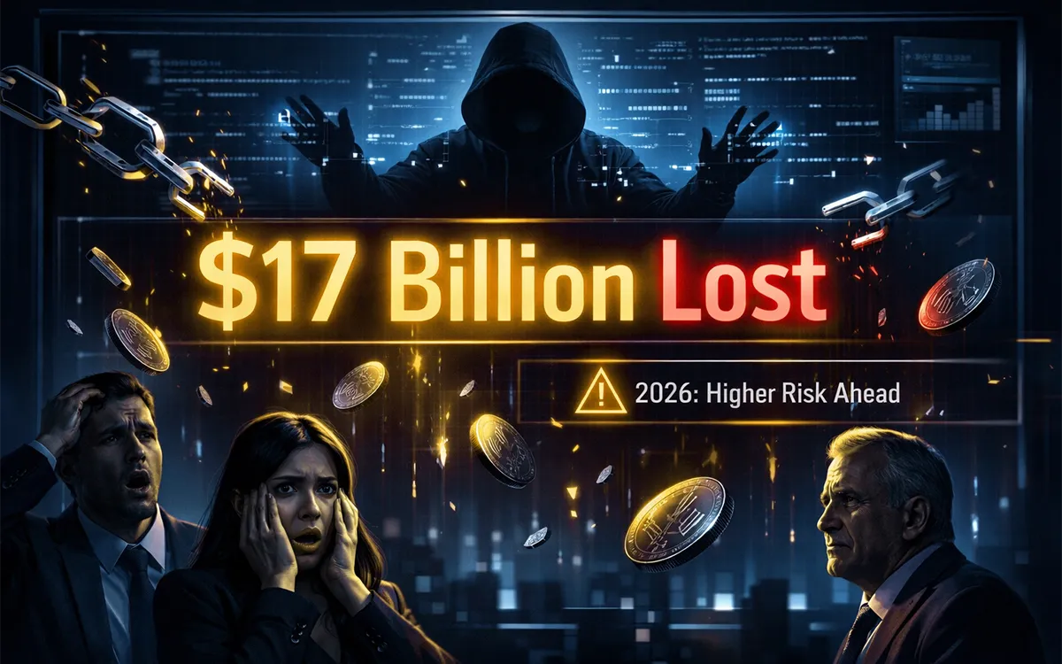 $17 billion lost to crypto scams as experts warn of higher risks in 2026
