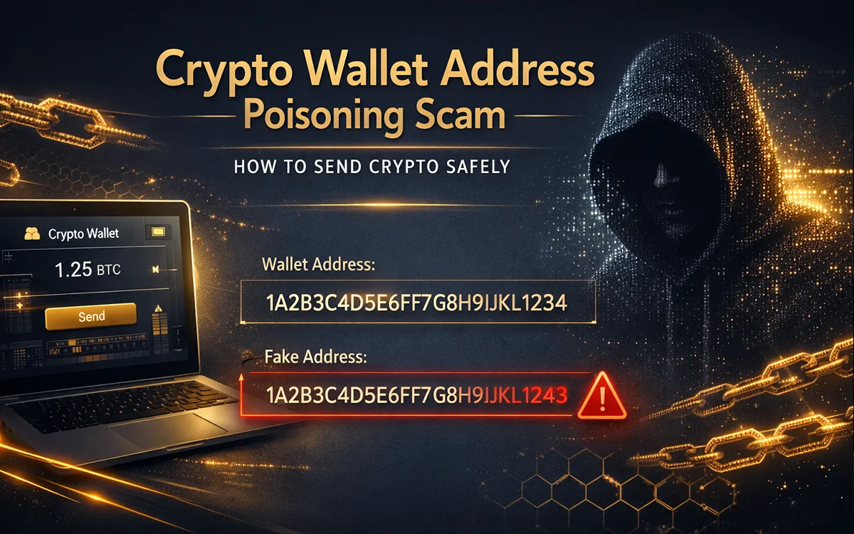 How to send crypto safely and avoid wallet address poisoning scams