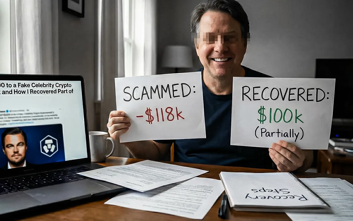 Story of a Crypto fraud victim caused by a fake celebrity crypto endorsement scam