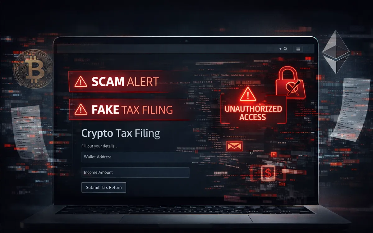 Fake crypto tax filing scam victim