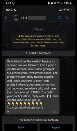Fake Investment Groups on Social Platforms like WhatsApp and Telegram