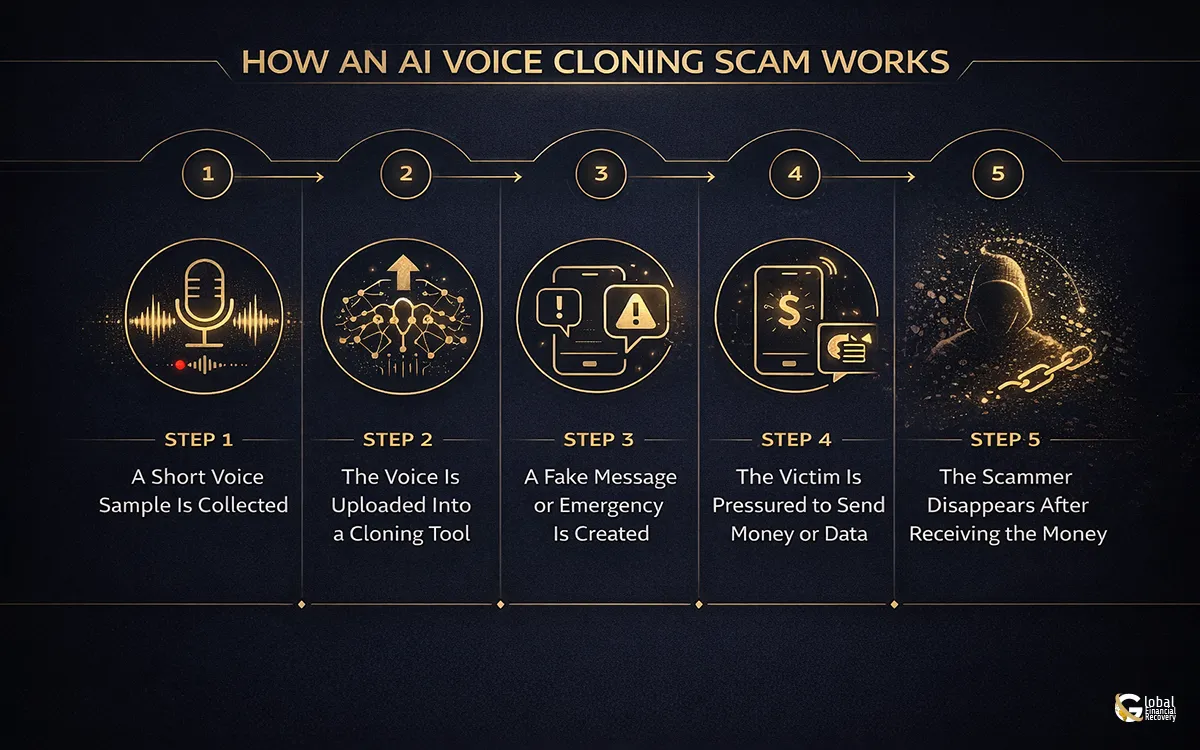 How an AI voice cloning scam works using deepfake phone calls to deceive victims