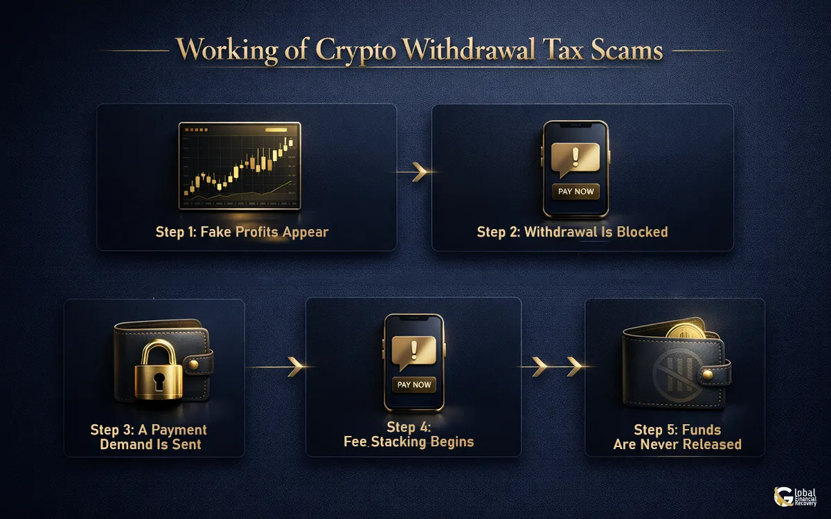 How crypto withdrawal tax scams work and block user funds