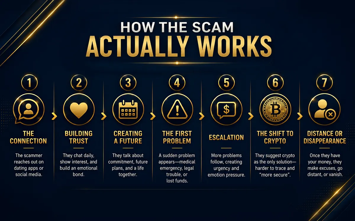 How an oil rig romance scam works and the tactics used to convince victims to send cryptocurrency