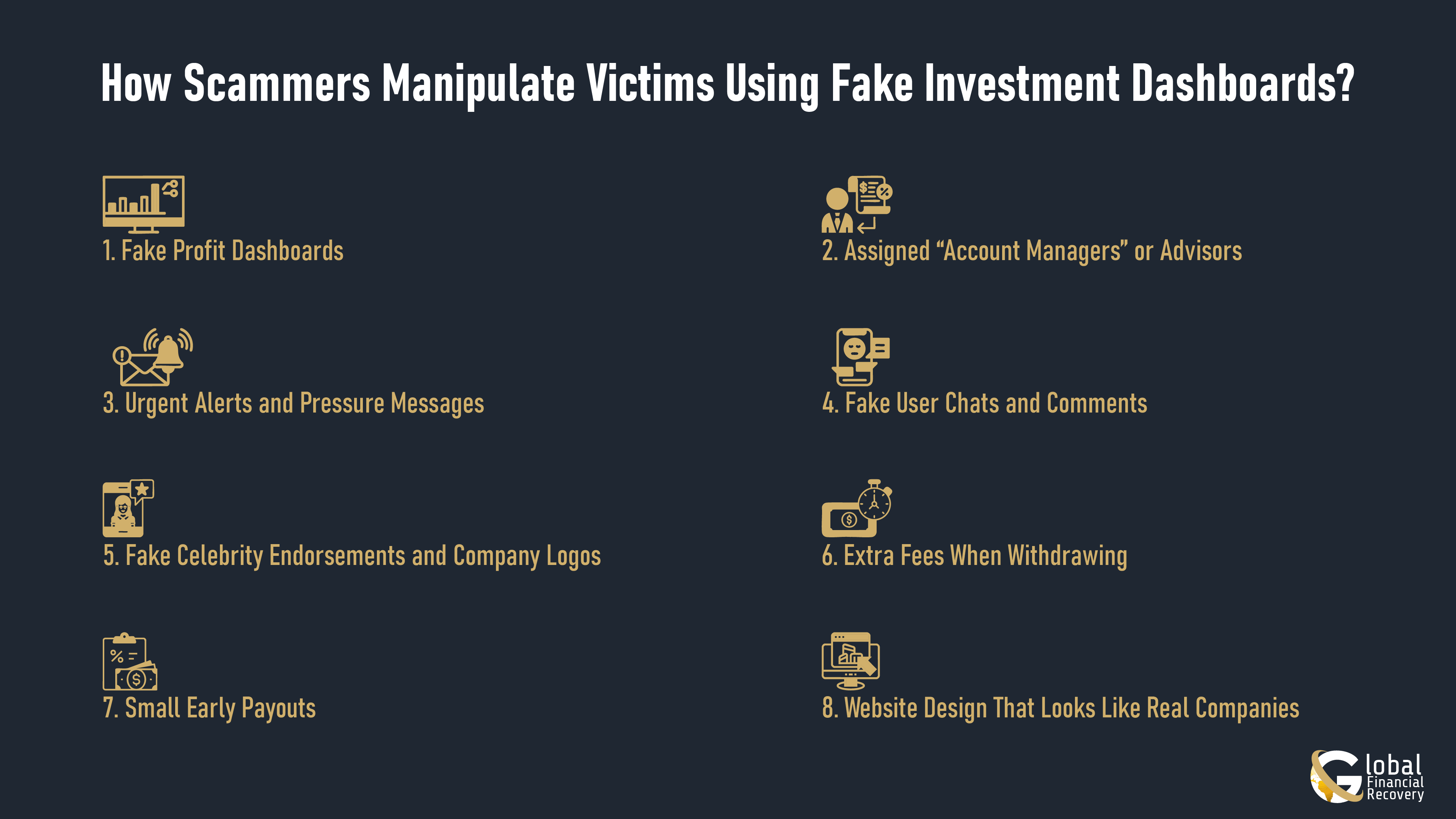 Illustration of How Scammers Manipulate Victims Using Fake Investment Dashboards?