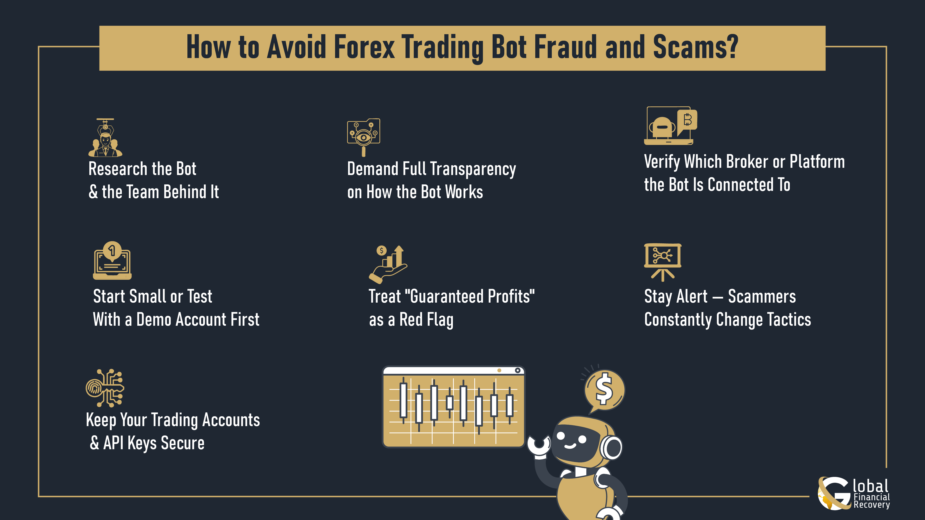 Infographic Showing How to Avoid Forex Trading Bot Fraud and Scams