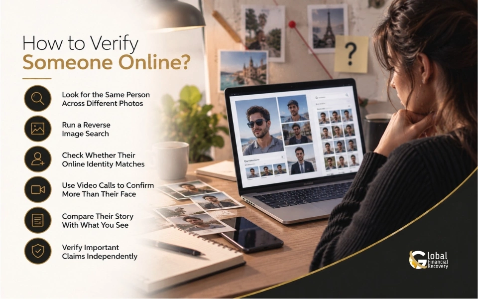 How to verify someone online.