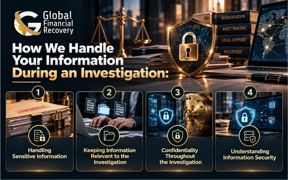 How we handle your personal and financial information during an investigation.