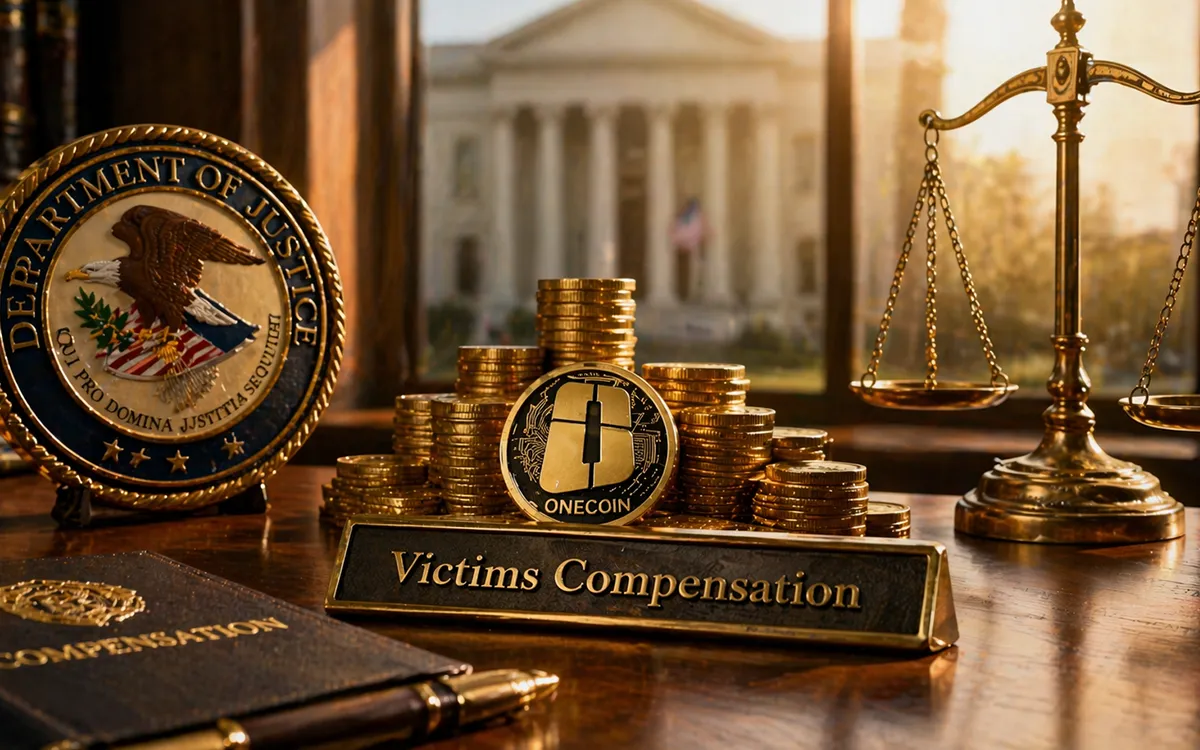 DOJ compensation for OneCoin fraud victims after asset recovery