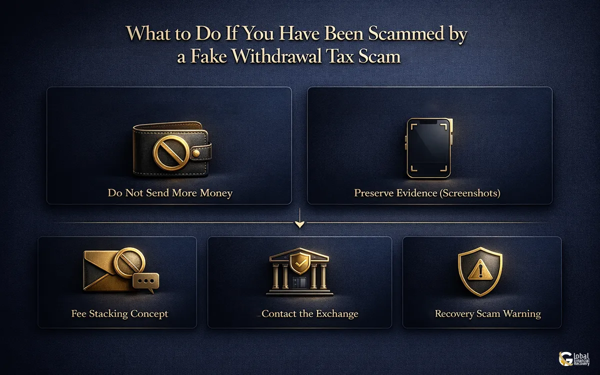 What to do after paying a fake crypto withdrawal tax or compliance fee scam