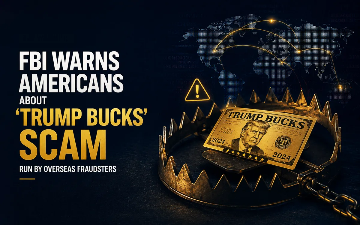 FBI warning about Trump Bucks scam targeting Americans through overseas fraudsters