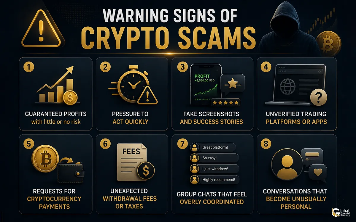 Warning signs of crypto scams and the key red flags every cryptocurrency investor should know