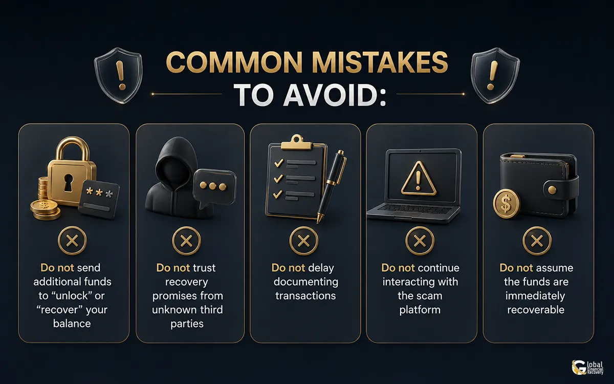 Mistakes to avoid after using a fake crypto wallet