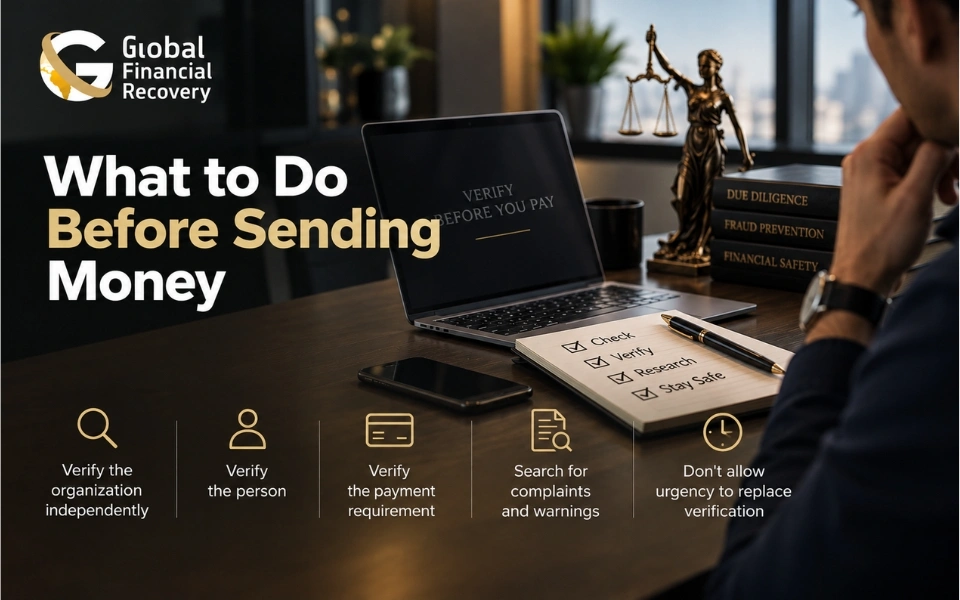 What to do before sending money to verify payment requests, avoid scams, and protect your finances.