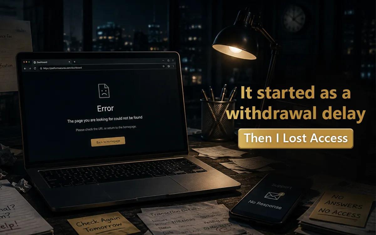 User locked out of account after crypto withdrawal delay